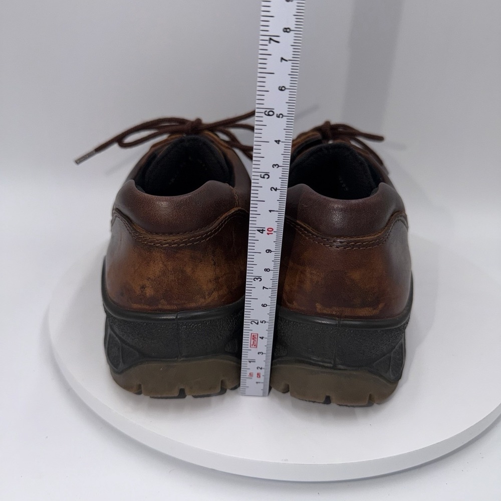 Ecco Track 25 Shoes Men's 44 / 10 Brown Leather Gore-Tex Lug Moc Toe Hiking - Picture 5 of 8